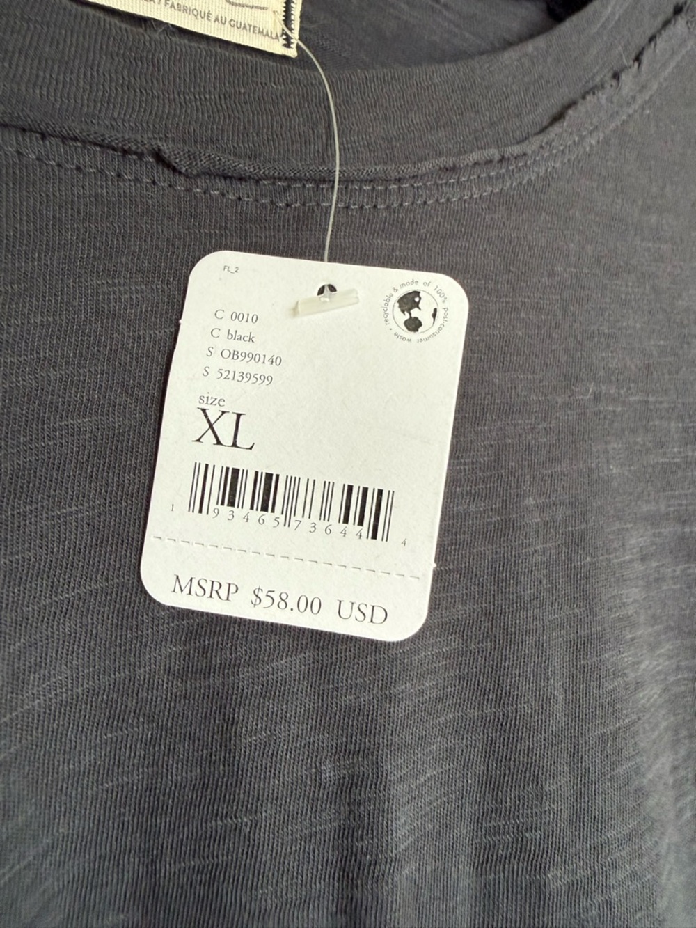 Free People We The Free Arden Striped Cotton Tee in Black - Picture 7 of 9